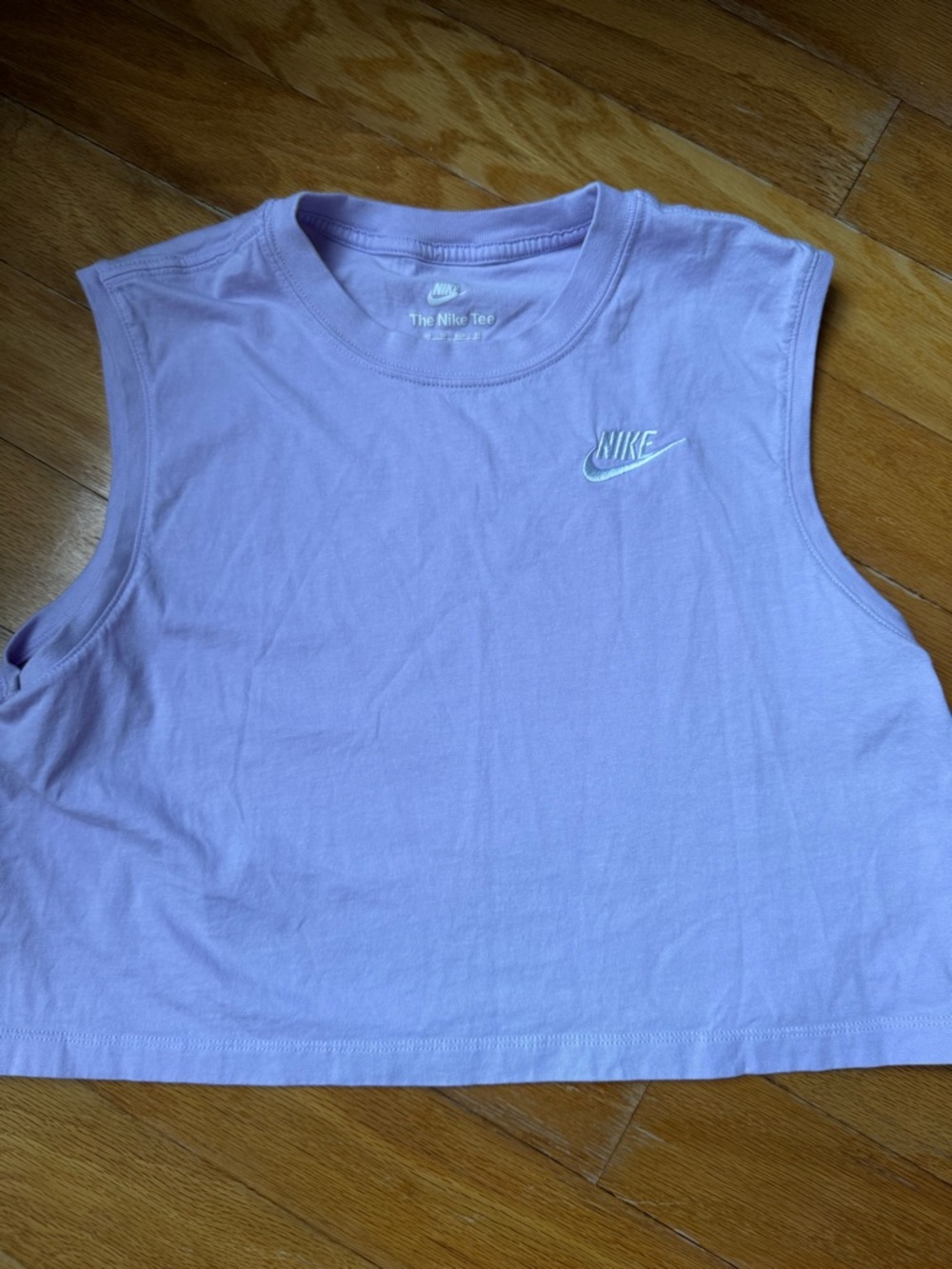 Nike Light Purple Sleeveless Crop Top